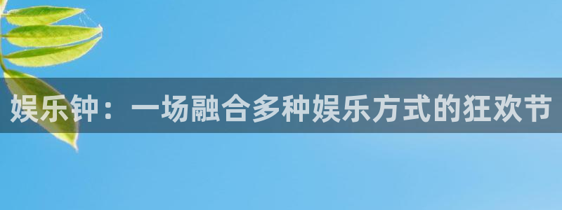 南宫大舞台官网入口：娱乐钟：一场融合多种娱乐方式的狂欢节