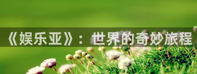 南宫大舞台官网入口：《娱乐亚》：世界的奇妙旅程